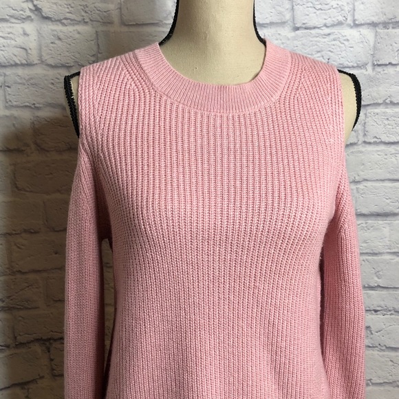 LUCKY BRAND Pink Longsleeve Cold Shoulder Sweater - Picture 7 of 12